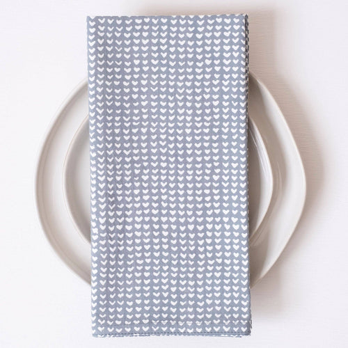 Beckett Cloud Block Printed Napkins - set of 4 GM12