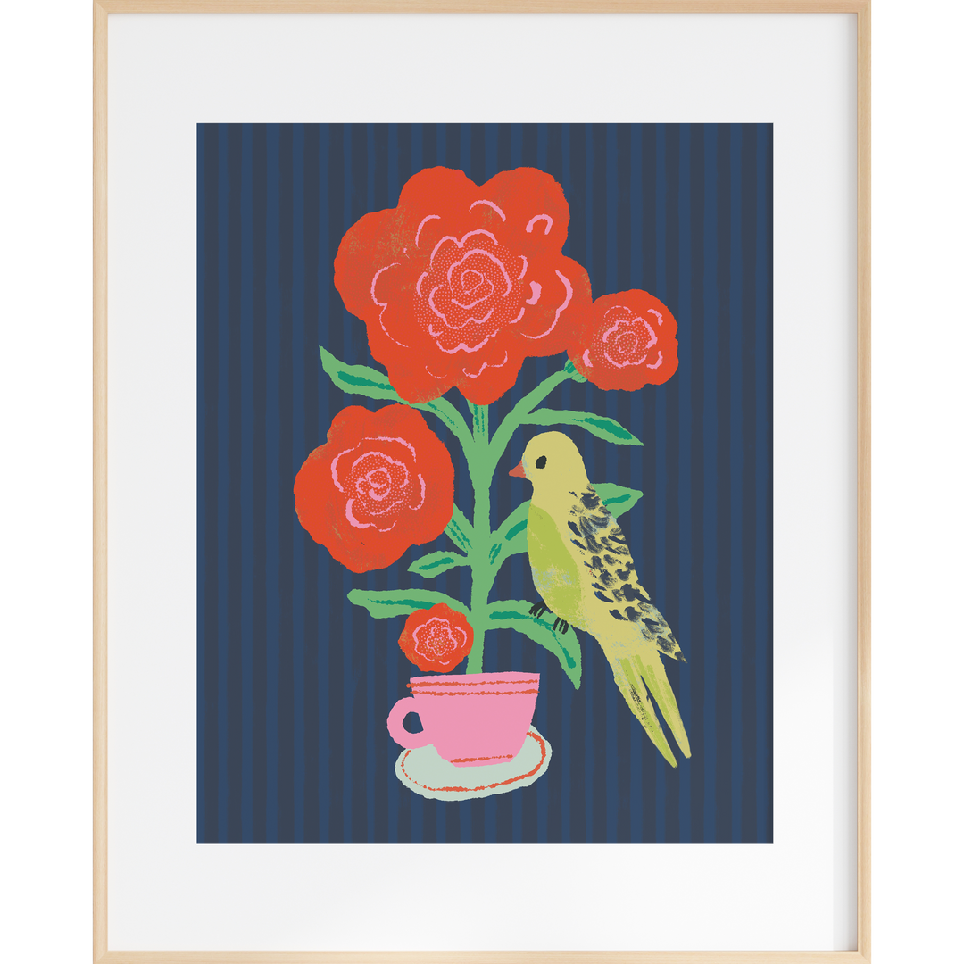 Teacup Bird | 8x10 Art Print CW24