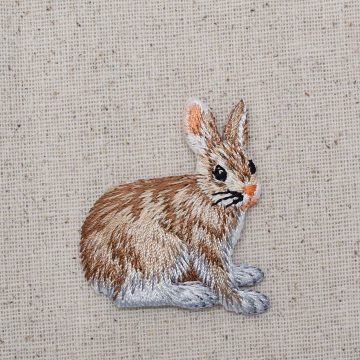 Natural Bunny Rabbit - Hare - Iron on Patch IR