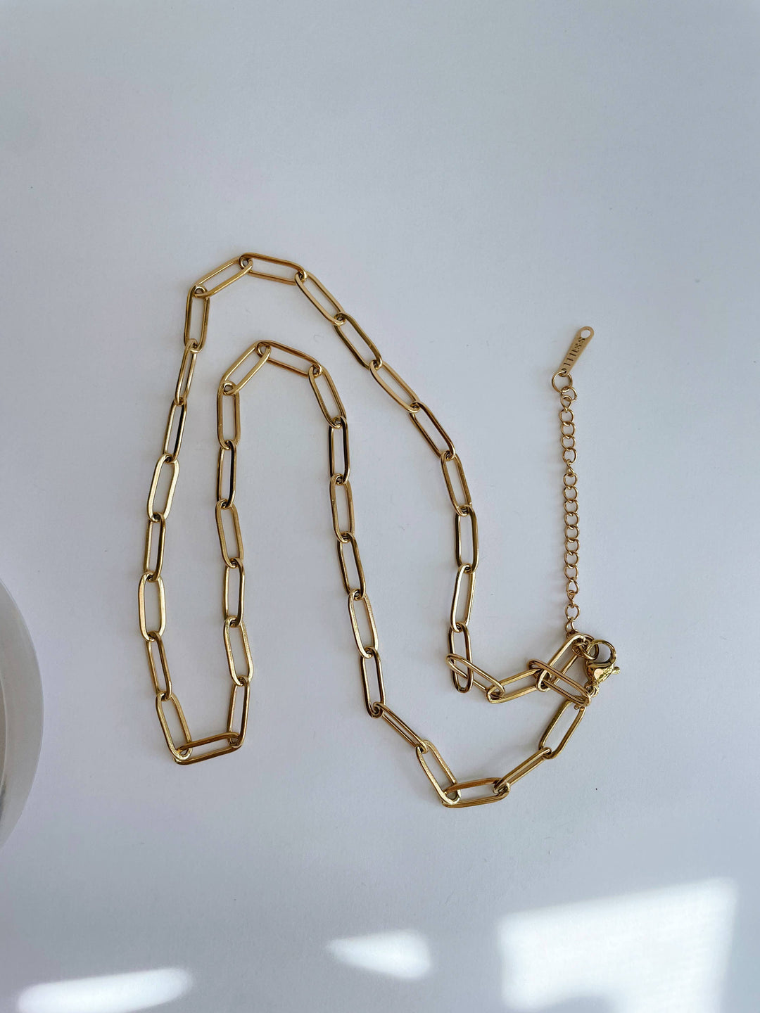 Paperclip Chunky Chain~ Gold Plated Stainless Steel GG01