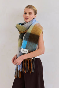 The Reykjavik Scarf - 100% Recycled - Blue/Orange