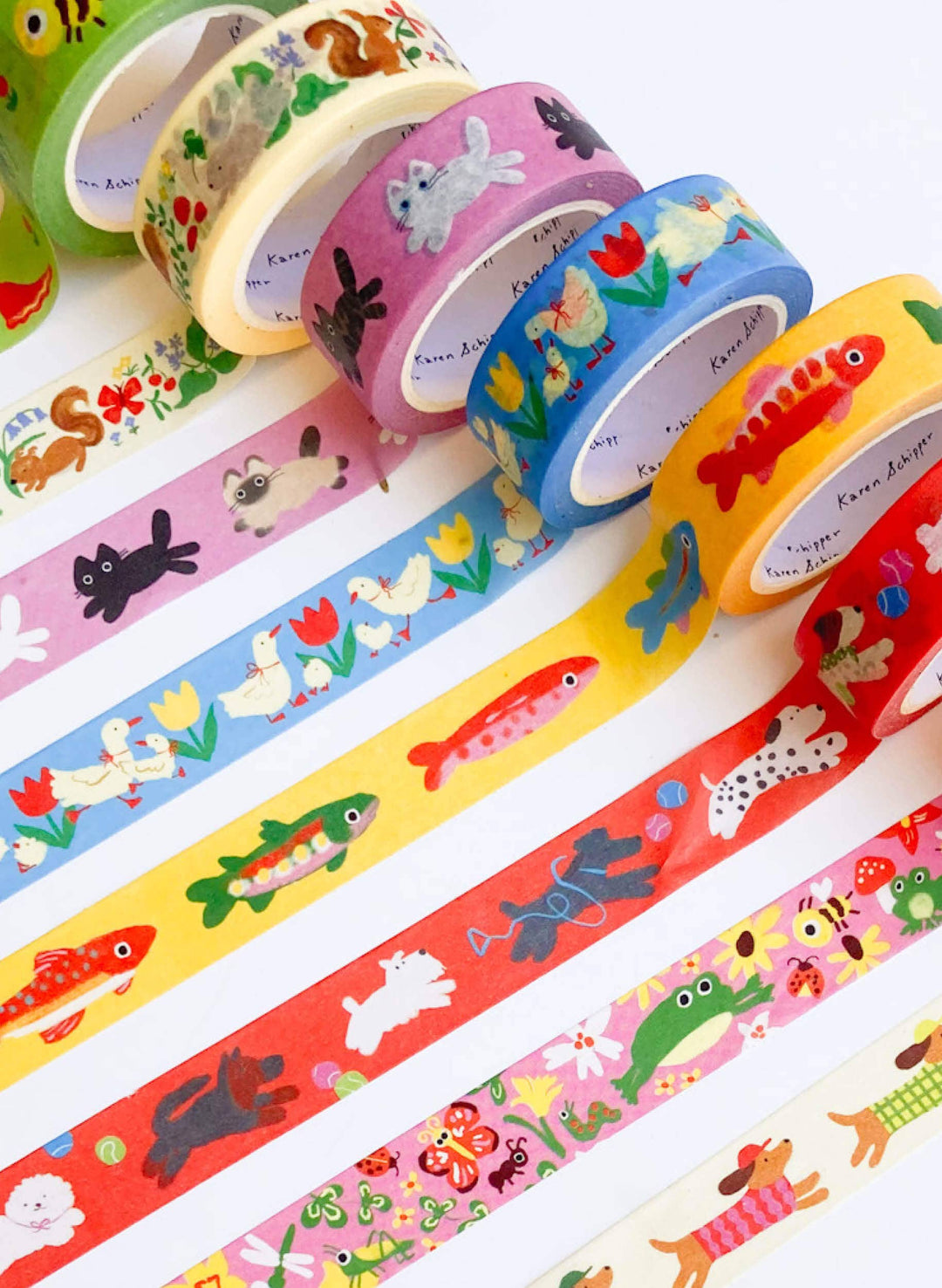 Duck &amp; Tulip Washi Tape – Cute Animals Planner Tape KSW