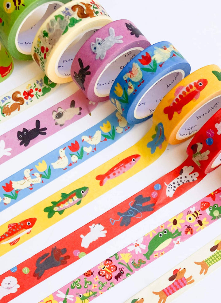 Duck &amp; Tulip Washi Tape – Cute Animals Planner Tape KSW