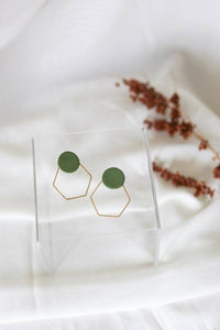Zoe Hexagon Earrings HB09