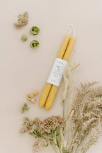 Load image into Gallery viewer, Natural Gold | Dipped Beeswax Taper Candles | All Natural