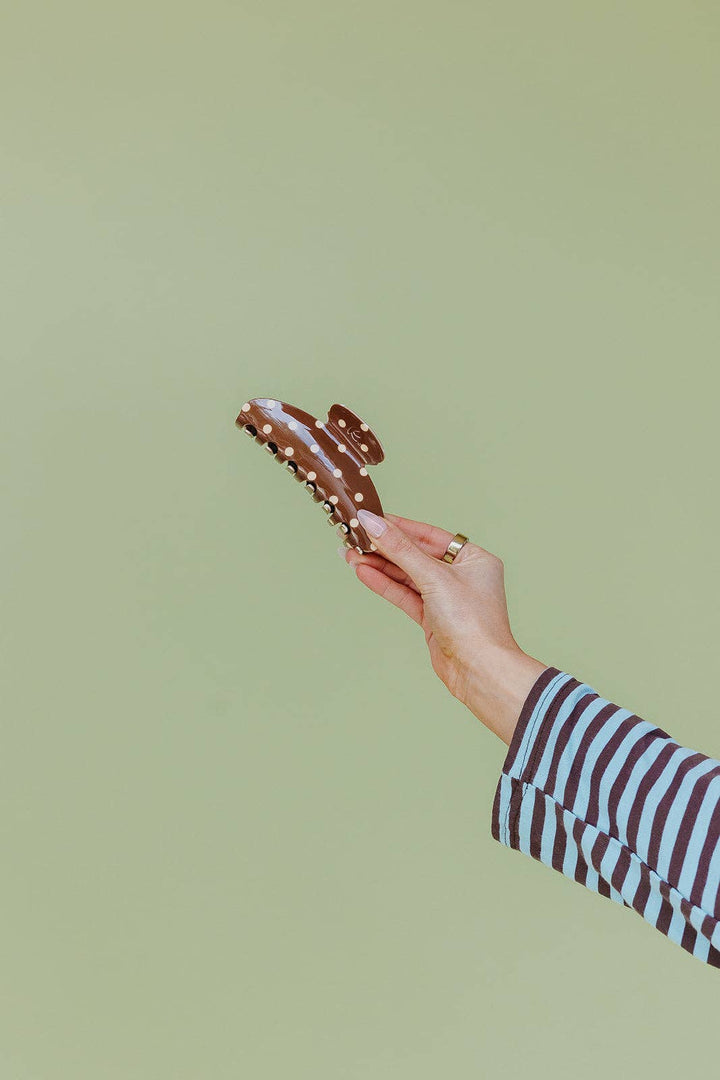 POLKA DOT &amp; STRIPED OVERSIZED CLAWS KX22
