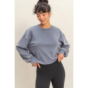 Cropped Crewneck Sweatshirt HYF11