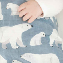 Load image into Gallery viewer, Bamboo Muslin Swaddle - Polar Bear