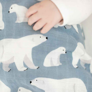 Bamboo Muslin Swaddle - Polar Bear
