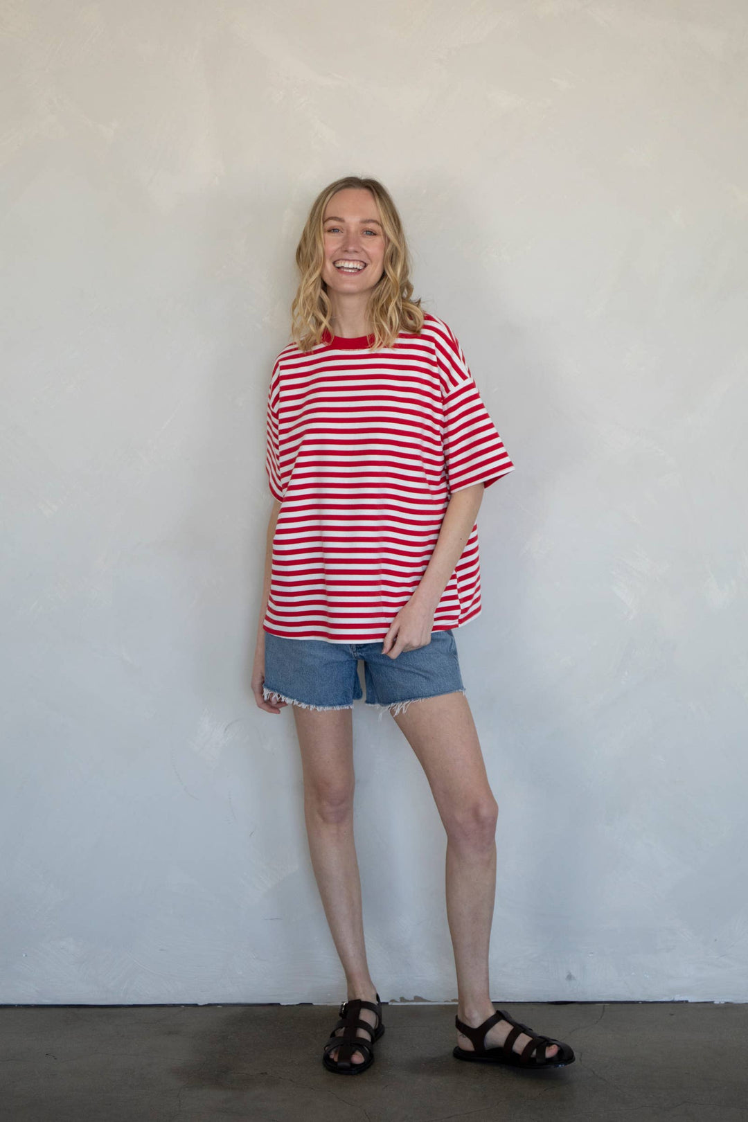 Cassandra Striped Tee TBS45
