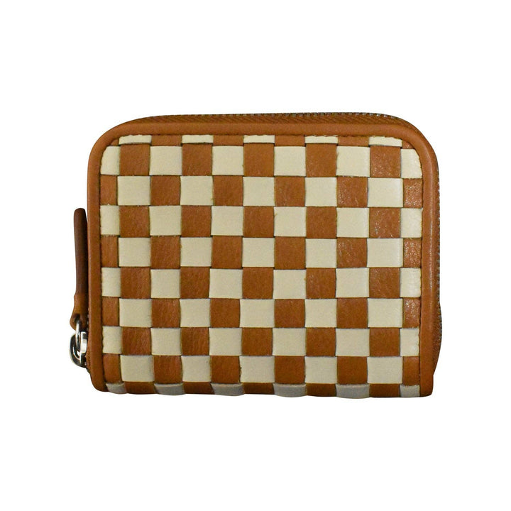 7104 CHECKERBOARD ZIP AROUND WALLET LL223