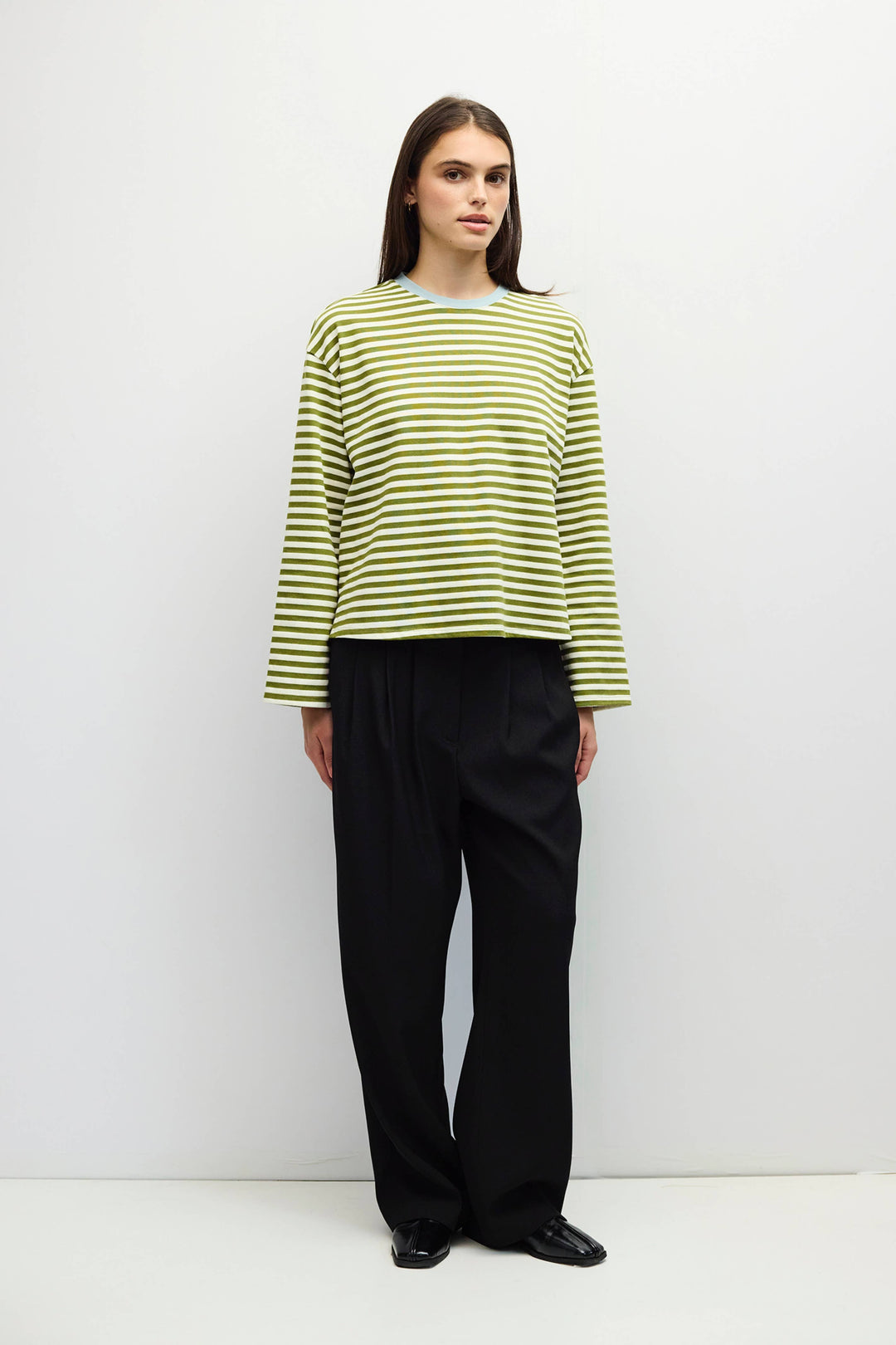 The Jessie Top | Striped Long Sleeve T-Shirt A674