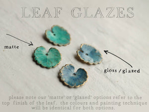 Green Clover Leaf Earrings SP12