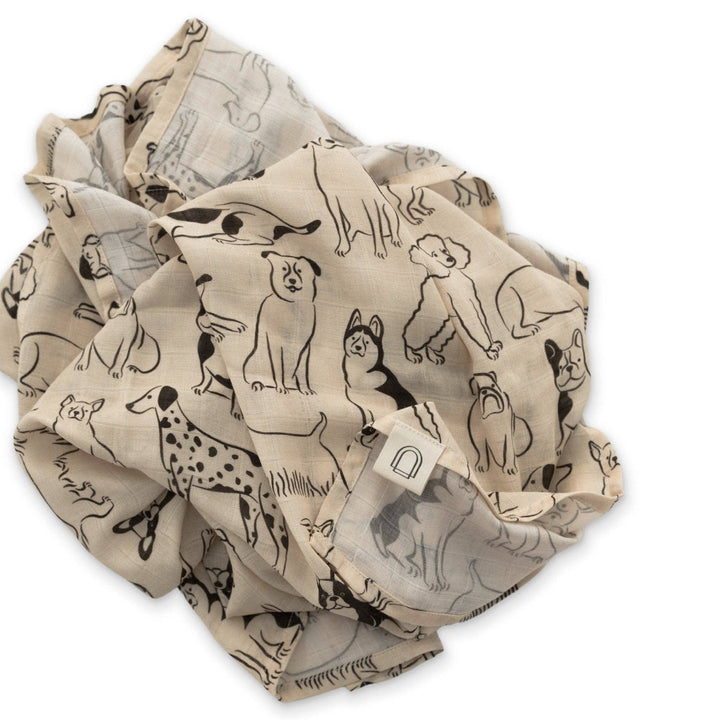 Good Dog Muslin Swaddle Blanket EL22