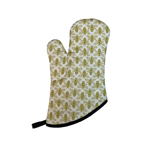 Gold Bees Oven Mitt CW33