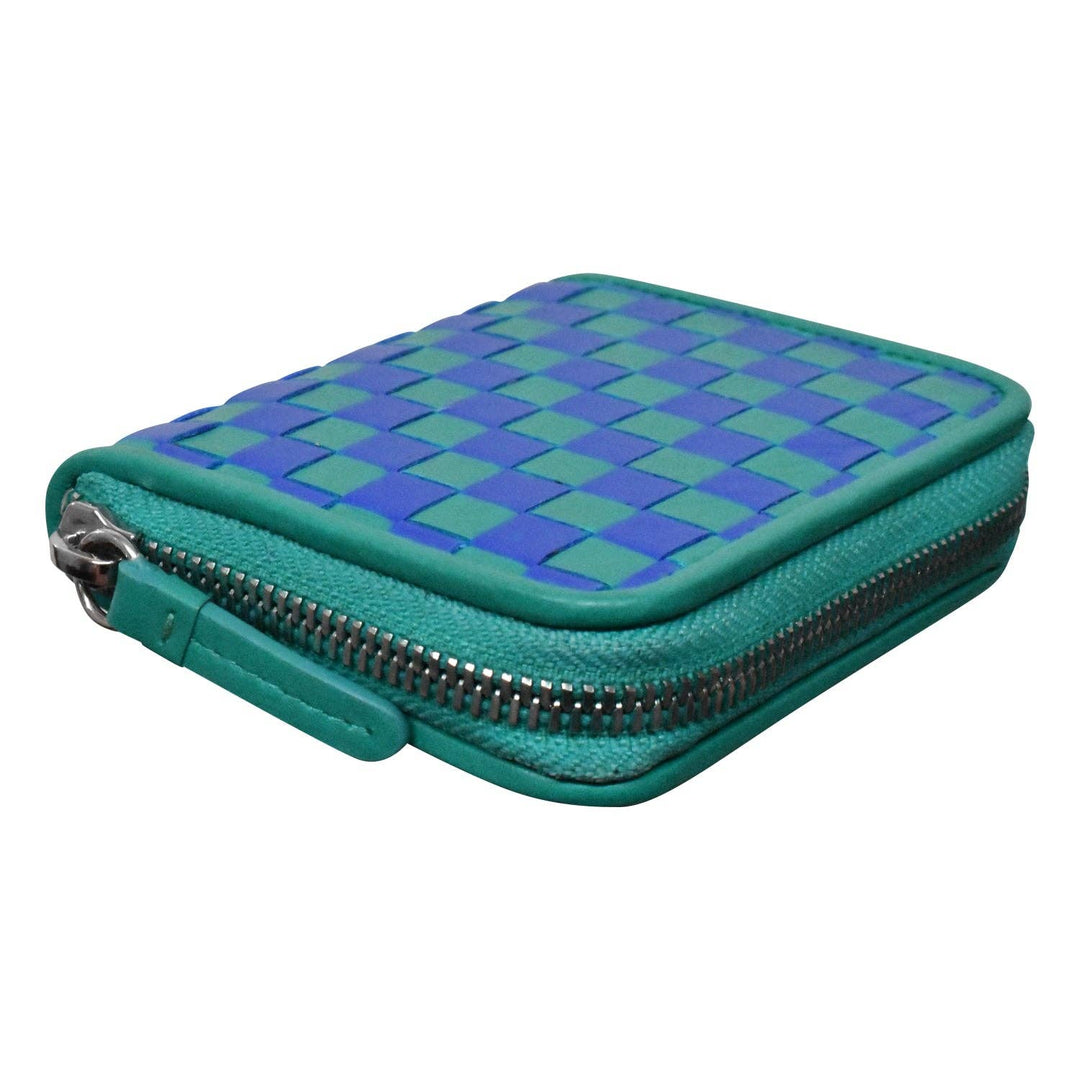 7104 CHECKERBOARD ZIP AROUND WALLET LL223