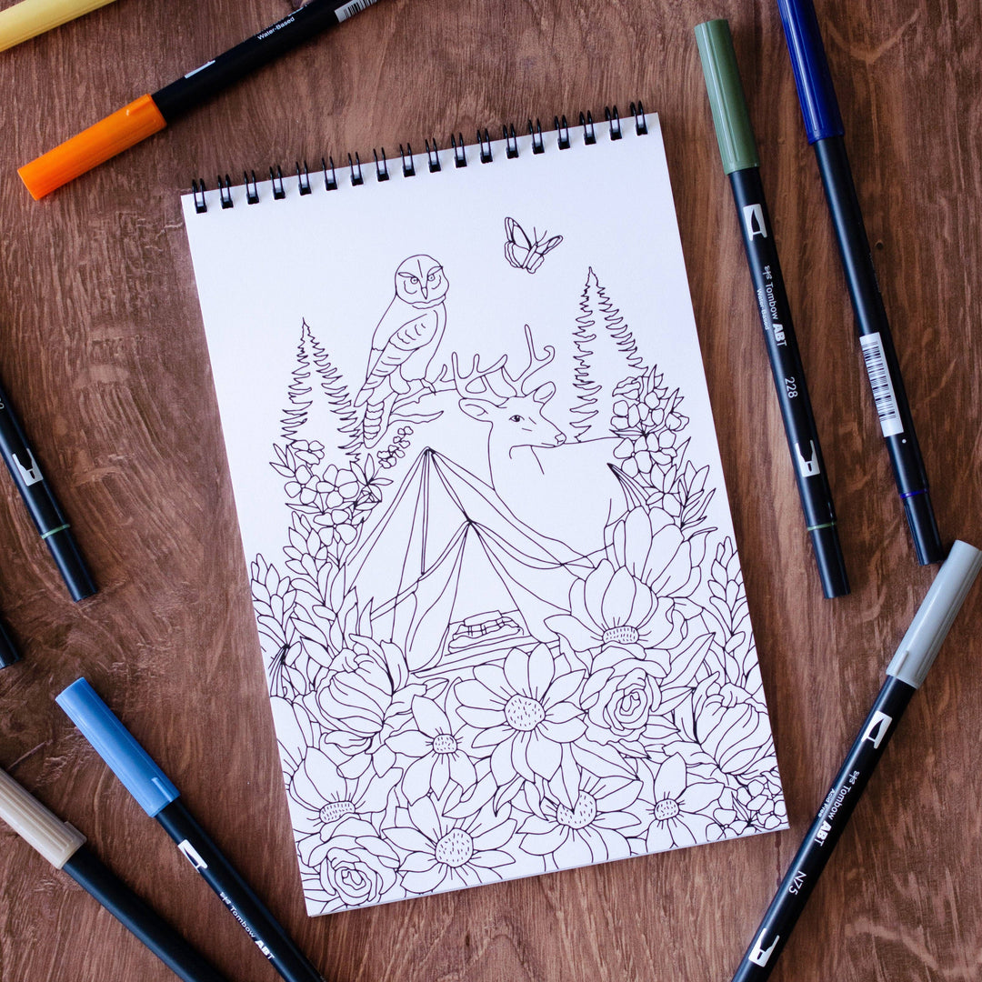 Outdoor Adventure Premium Coloring Book AT22