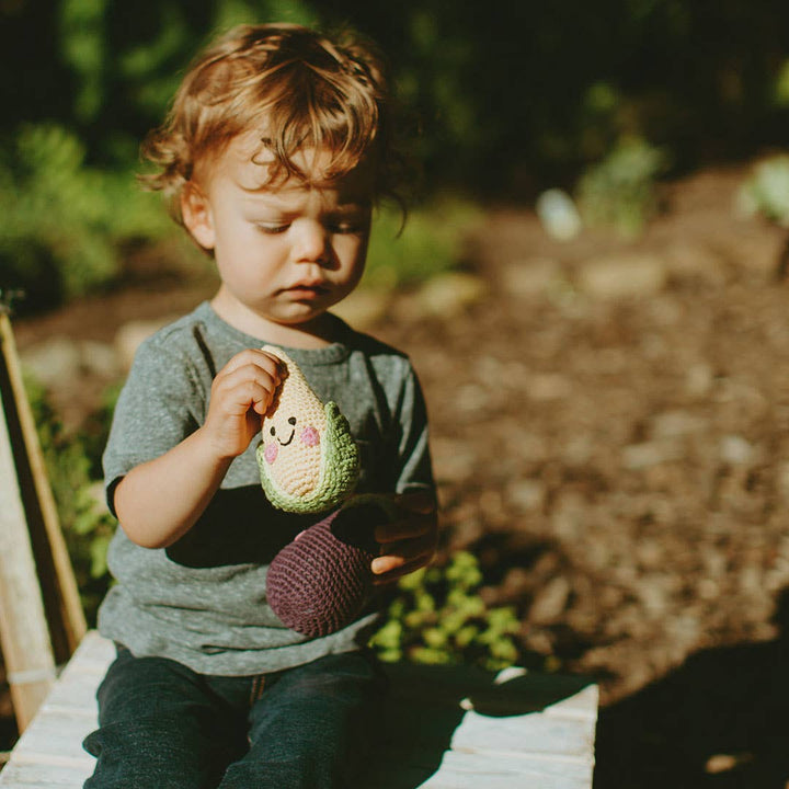 Friendly Plush Toy Eggplant Rattle