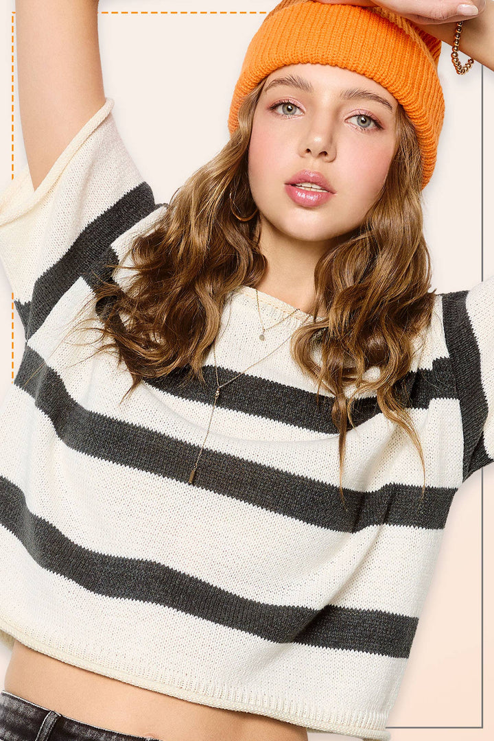 Boxy Sweater Top LM101