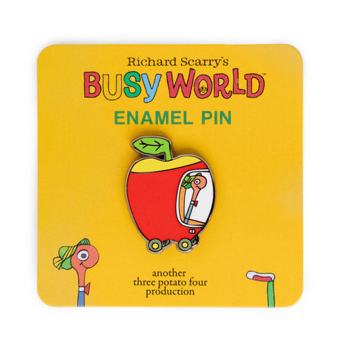3P4 x Richard Scarry® - Apple Car Enamel Pin