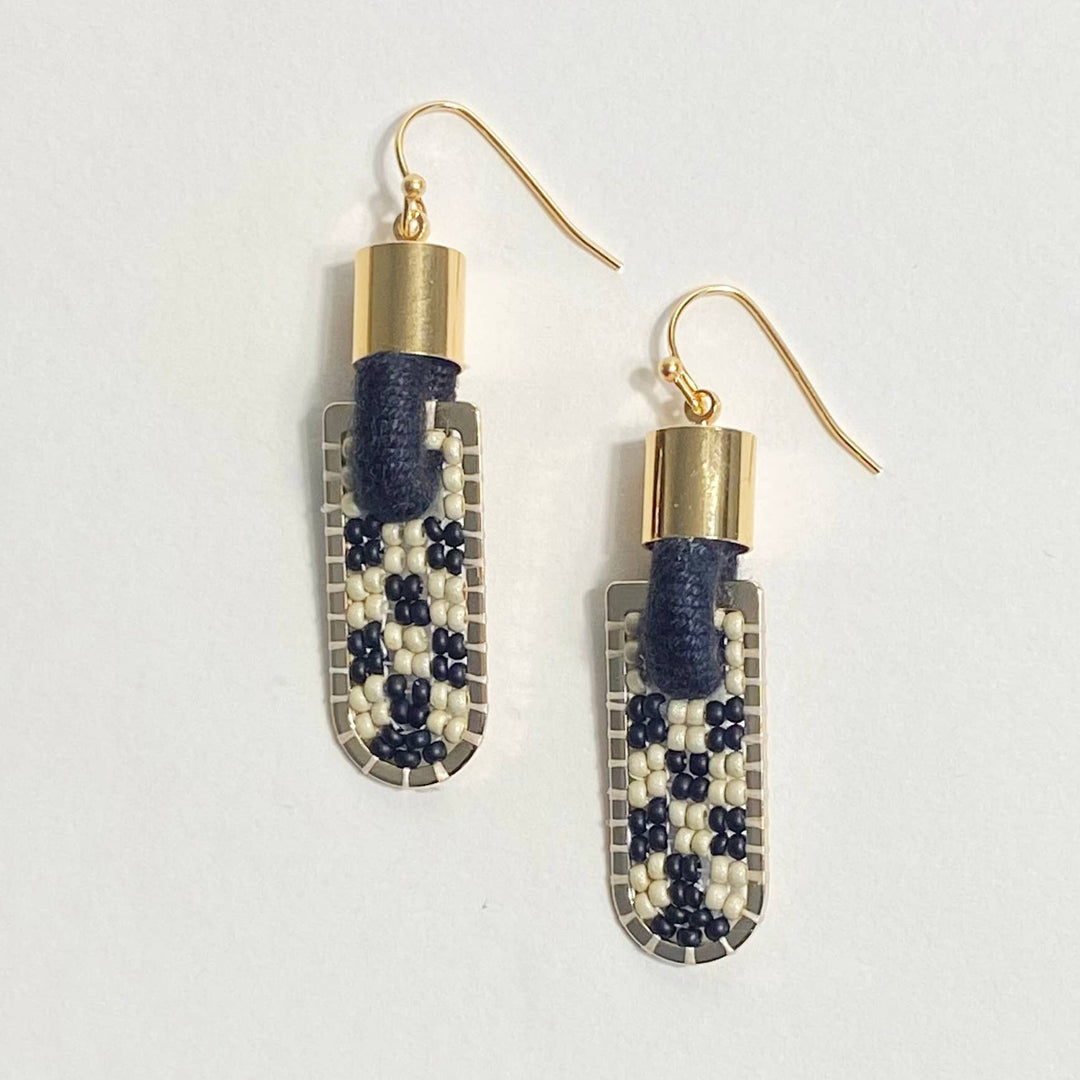Geometric Checkered Earrings SA04