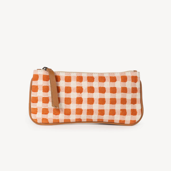 Pencil Pouch - Harvest Gold Gingham joyn15