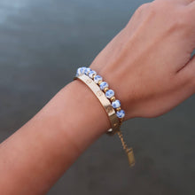 Load image into Gallery viewer, Lujain Beaded Bracelet- Blue