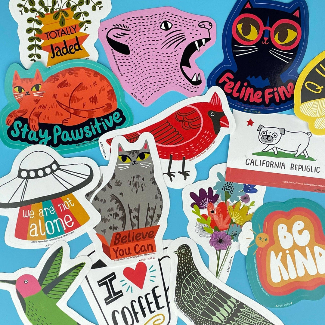 Nope Girl Sticker by Gemma Correll