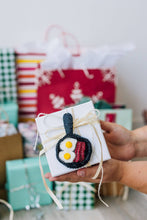 Load image into Gallery viewer, Christmas Bacon and Eggs Felt Ornament NV23