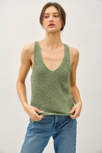 Load image into Gallery viewer, LIGHTWEIGHT, KNIT RACERBACK V-NECK TANK