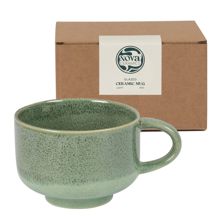 Emerald Handmade Ceramic Mug 16oz | Stoneware Coffee Mug NV52
