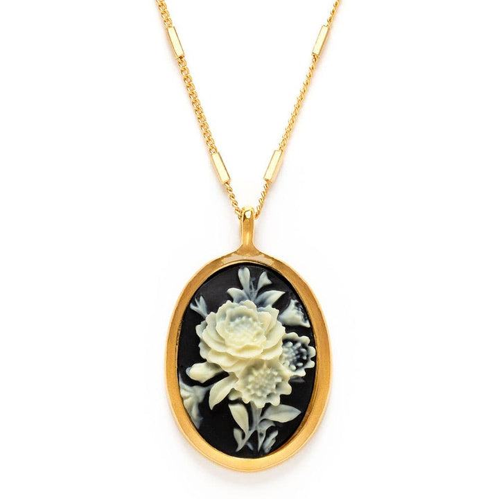 Gothic Rose Vintage Cameo Necklace 64C