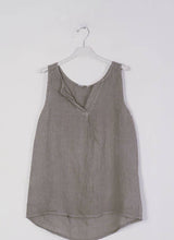 Load image into Gallery viewer, Lea &amp; Luc 100% Linen Tank Top REF. 38009