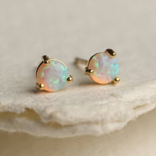 Load image into Gallery viewer, Tiny Opal Stud Earrings SP06
