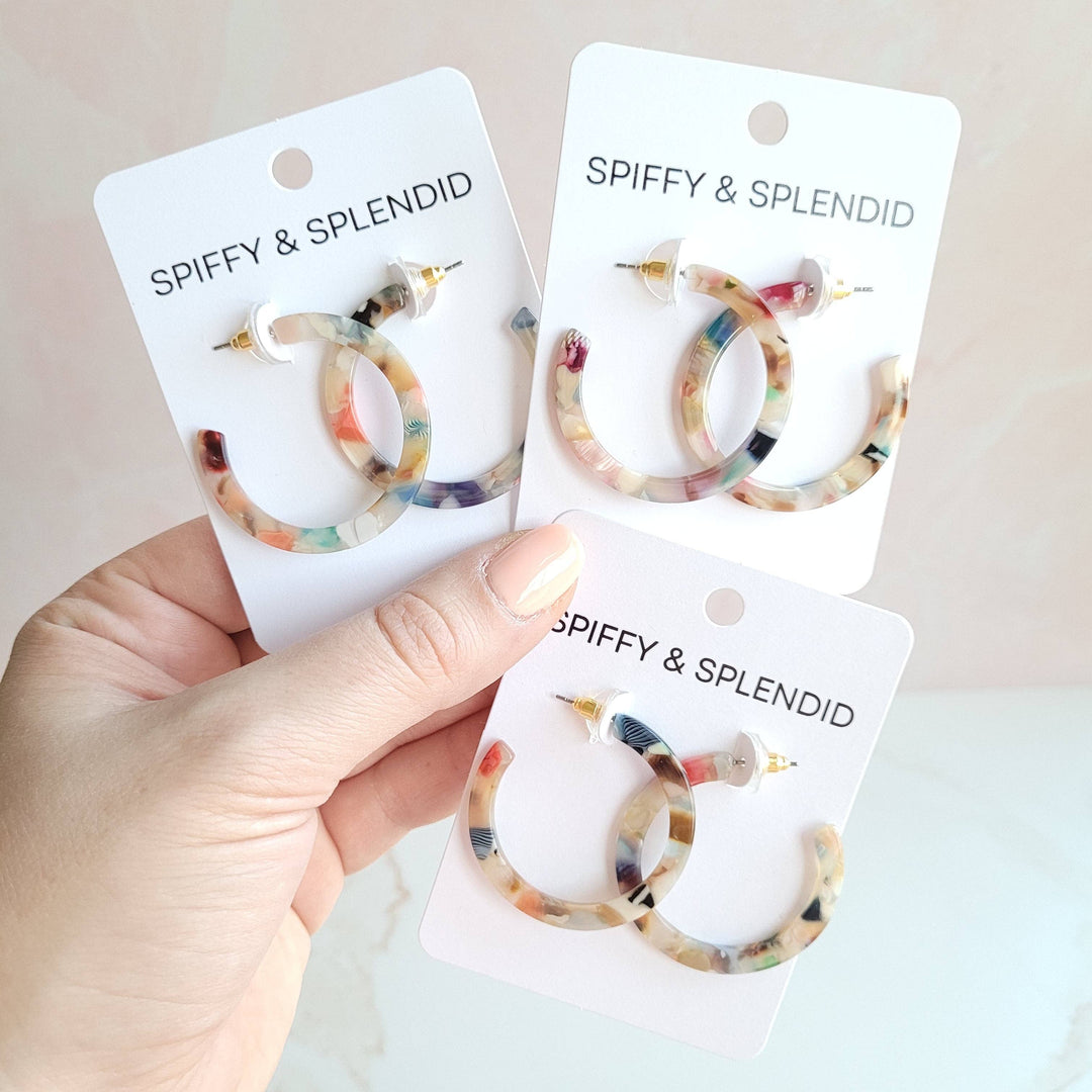 Camy Hoops - Multicolor // Jewelry, Earrings, Gift SS53