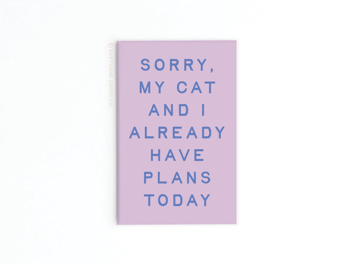 My Cat and I Refrigerator Magnet