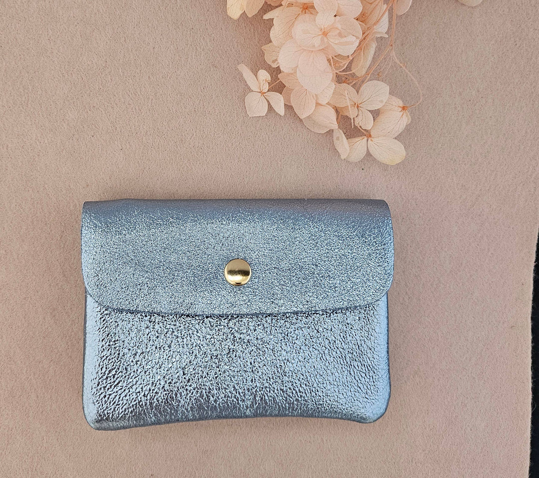 Metallic leather Kangoo wallet: Homard RM23