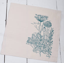 Load image into Gallery viewer, Set of 4 Organic Cotton Herbs Napkins - Green - Herb Plants