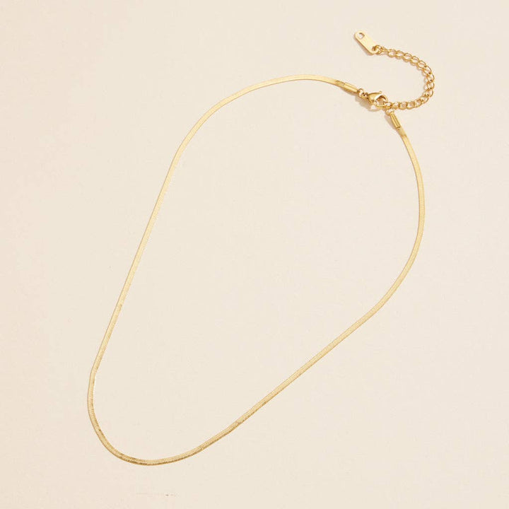 Gold-Dipped Snake Chain | Stainless Steel Necklace FM782