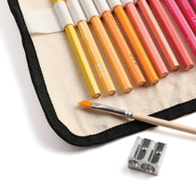 Load image into Gallery viewer, Watercolor Pencils - 36 Colors with Eco-Friendly Canvas Wrap