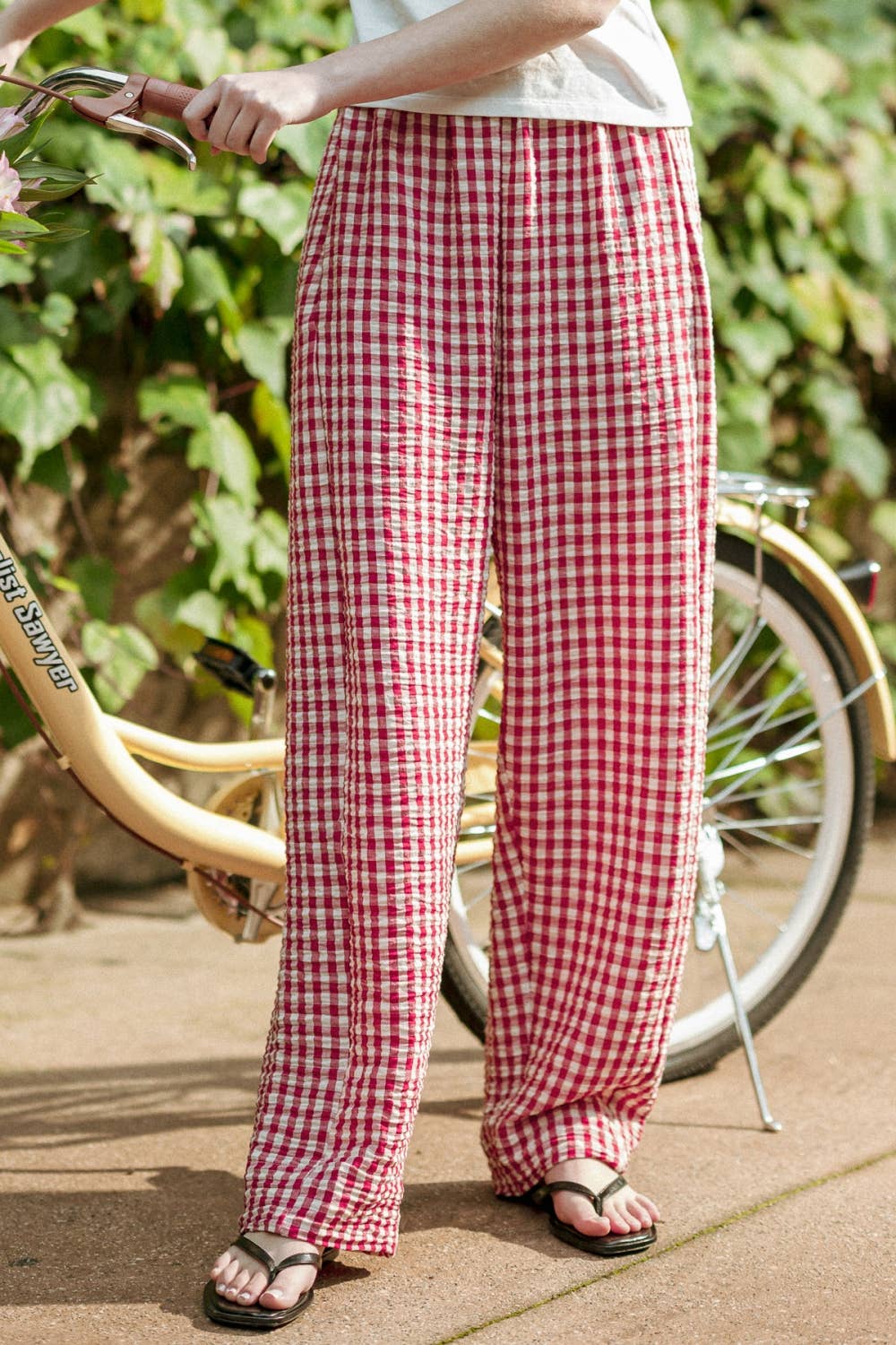 GINGHAM PANTS MM861