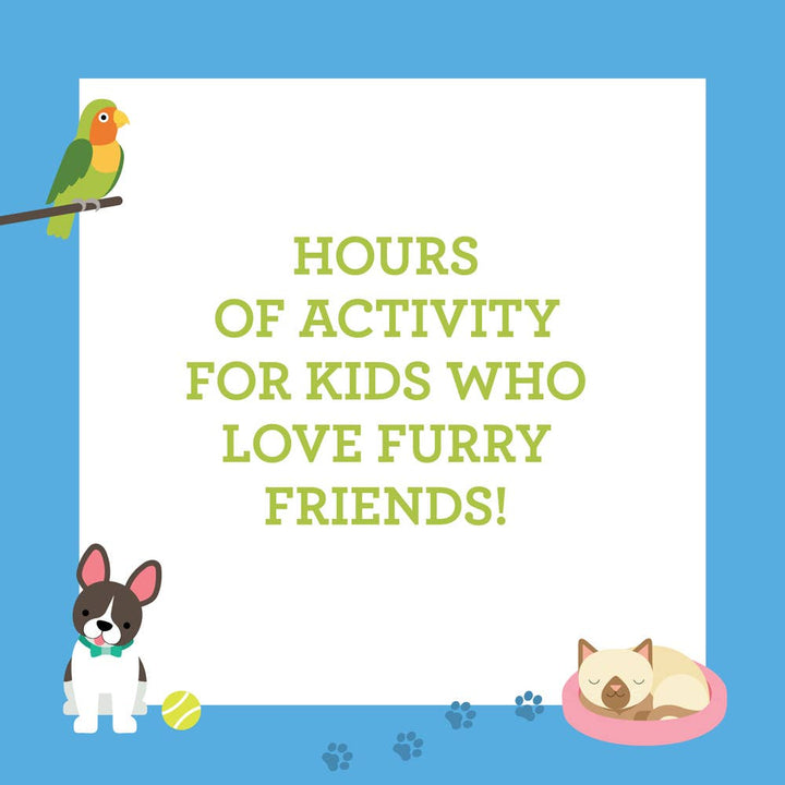 Coloring Book With Stickers: Pets