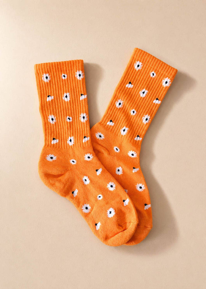 Daisy Dot Crew Socks