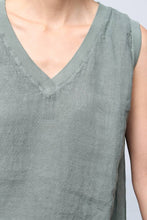 Load image into Gallery viewer, Sleeveless Short Dresses in 100% Linen REF. 10090