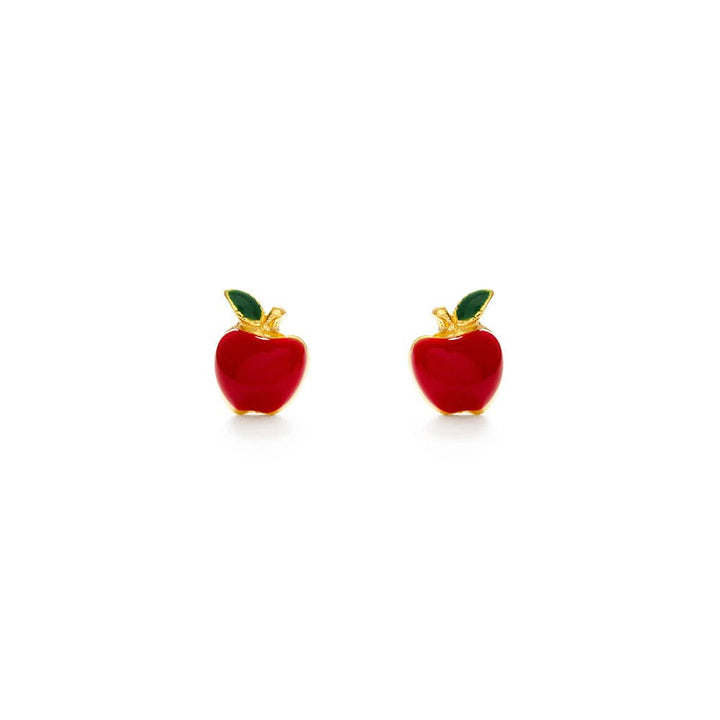Red Apple Stud Earrings AS01