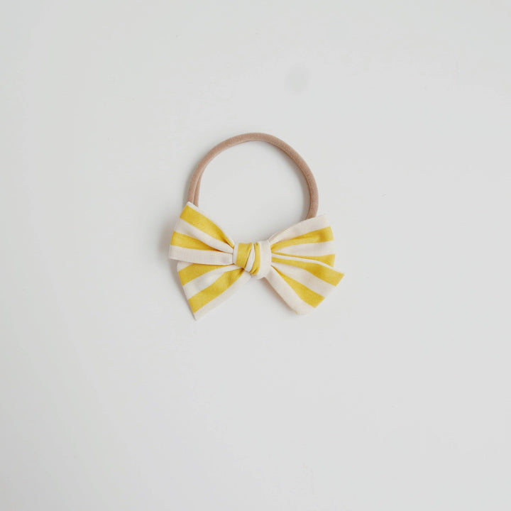Sunny Stripe - Baby Mess Bow