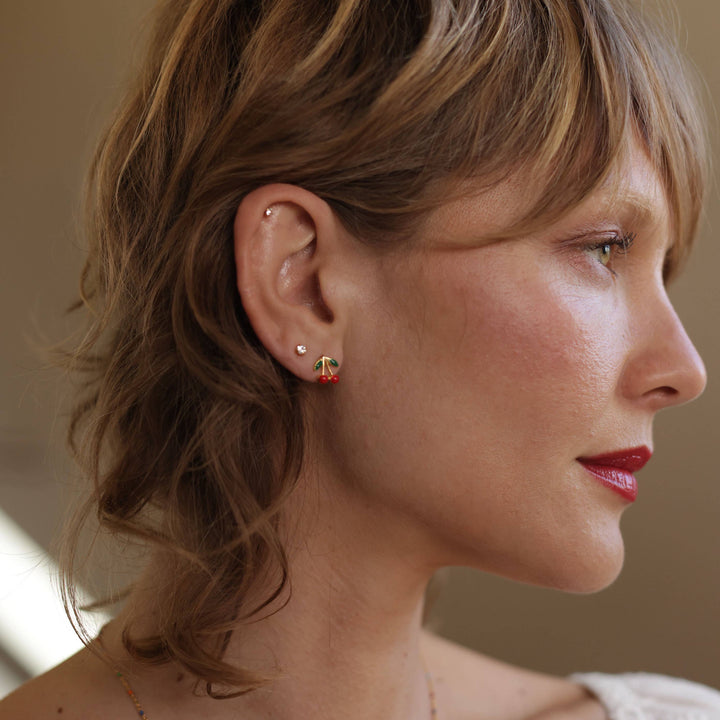Cherry Stud Earrings 24CHE