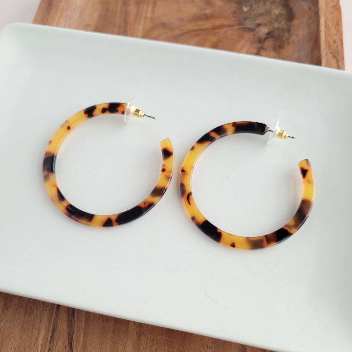 Cameron Hoops - Tortoise // Jewelry, Earrings, Fall ss98