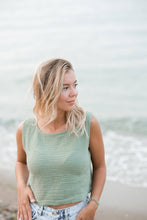 Load image into Gallery viewer, Sleeveless Crinkle Cotton Blouse Top