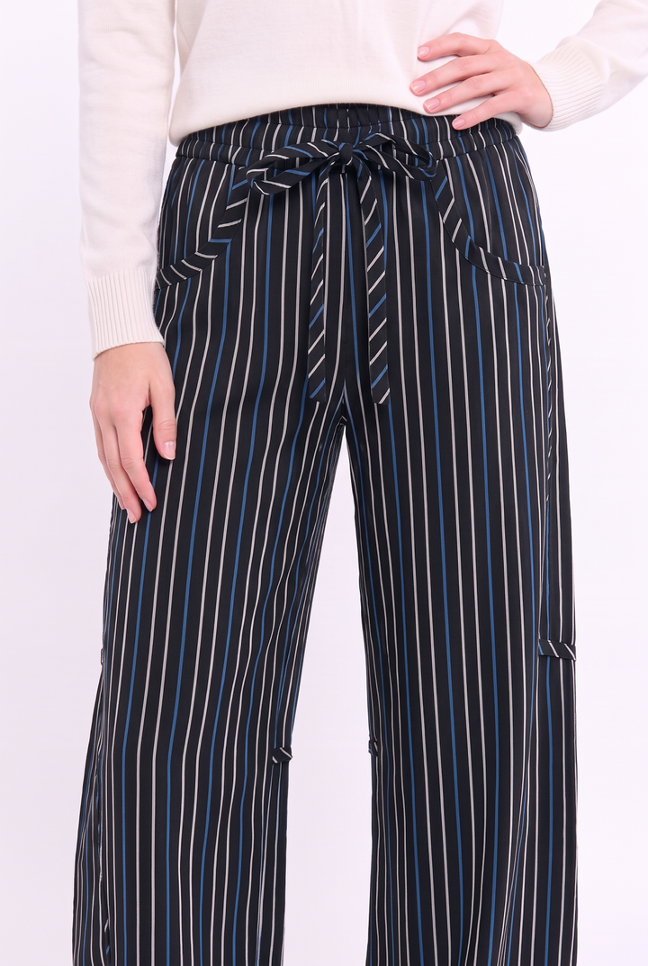 CB168 Pinstripe Drawstring Pants